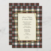 Stewart Robe Moderne avec Gold Frame Invitation (Devant / Derrière)