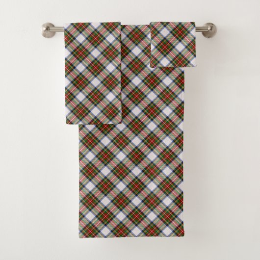 Stewart Royal Dress Pset Scottish Pattern Bad Handdoek (Insitu)