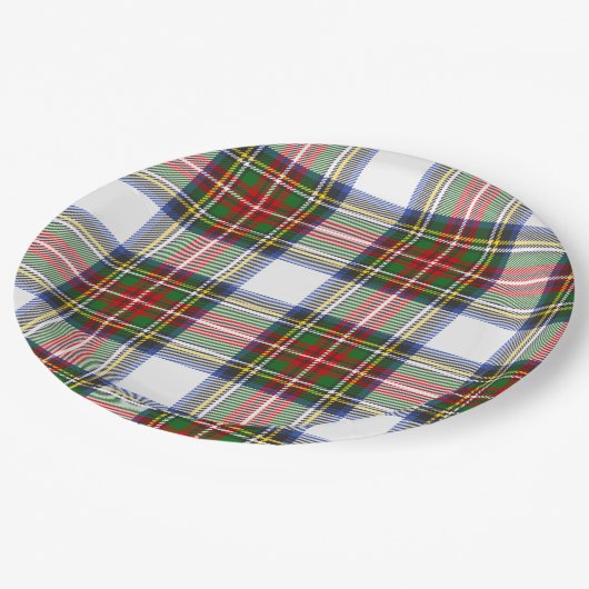Stewart Royal Dress Pset Scottish Pattern Papieren Bordje (Gekanteld)
