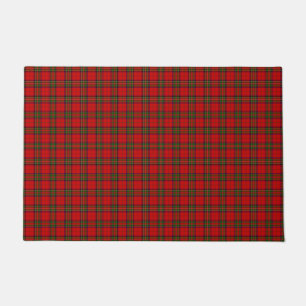 Stewart/Stuart tartan roodgroene pleister Deurmat