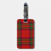Stewart Tartan Bagagelabel (Achterkant verticaal)