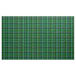 Stewart Tartan Blauw Groen en Zwart Plaid Fabric Stof
