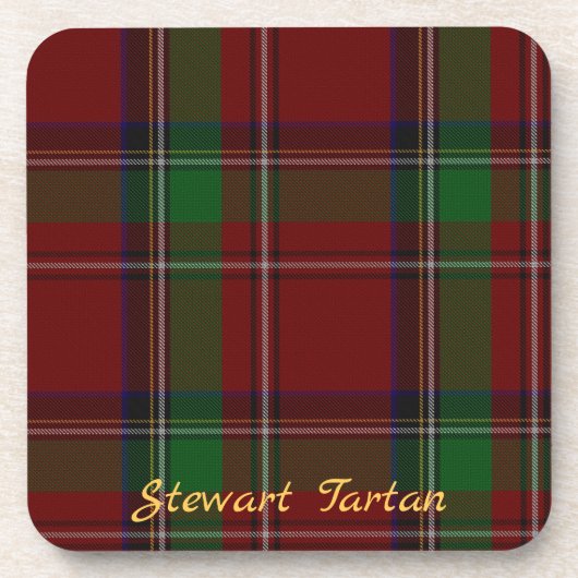 Stewart Tartan Dessous de verre Mariage jeu cadeau (Devant)