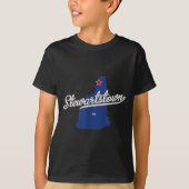 Stewartstown New Hampshire Nh Map T-shirt (Voorkant)