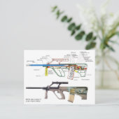 Steyr Aug Briefkaart (Staand voorkant)