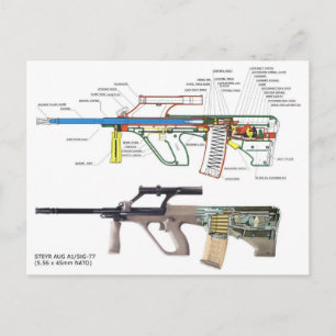 Steyr Aug Briefkaart