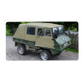 Steyr Puch Haflinger Etiket (Voorkant)
