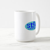 STFU is onze code Mok (Voorkant rechts)