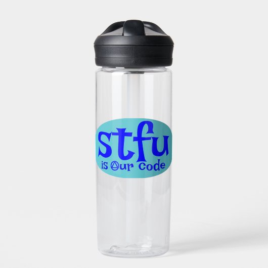 STFU is onze code Mok Waterfles (Voorkant)