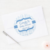 sti_bs005, Cindy's, Baby shower, 08.07.10 Ronde Sticker (Envelop)