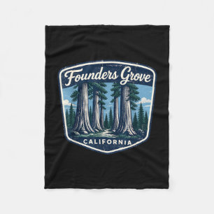 Stichtersbos california reuzenbomen natuur bos fleece deken