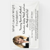 Stichting Ishah Laurah Wright Spandoek (Verticaal)