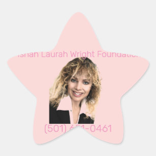 Stichting Ishah Laurah Wright Ster Sticker