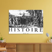 Stichting van Louis XIV, koning van Frankrijk Canvas Afdruk (Insitu (Woonkamer))