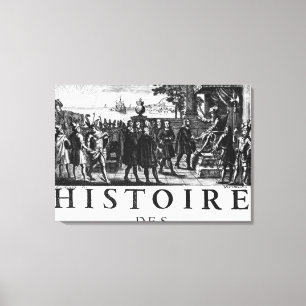 Stichting van Louis XIV, koning van Frankrijk Canvas Afdruk