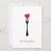Stick A Fork Dans Mon Invitation Valentine (Devant)