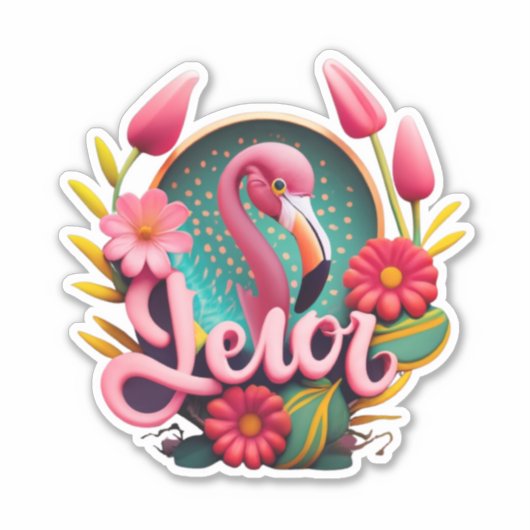 Stick and Shine met Flamingo Stickers (Voorkant)