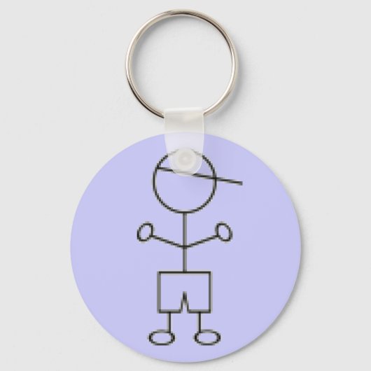 Stick Boy Sleutelhanger - Blue (Voorkant)