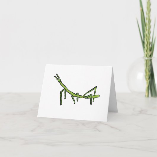 Stick Bug Insect Kaart (Voorkant)