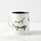 Stick Bug Insect Tweekleurige Koffiemok (Voorkant links)