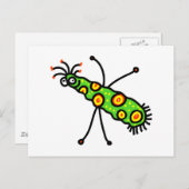 Stick Cartoon Germ Briefkaart (Voorkant / Achterkant)