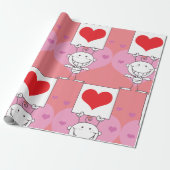 Stick Cupid Cadeaupapier (Uitgerold)