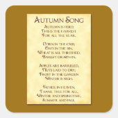 Stick d'automne Thanksgiving Harvest Sticker (Devant)