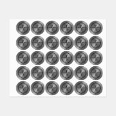 Stick En Argent Personnalisé Sur Les Étiquettes De (Feuille)