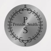 Stick En Argent Personnalisé Sur Les Étiquettes De (Design 2)