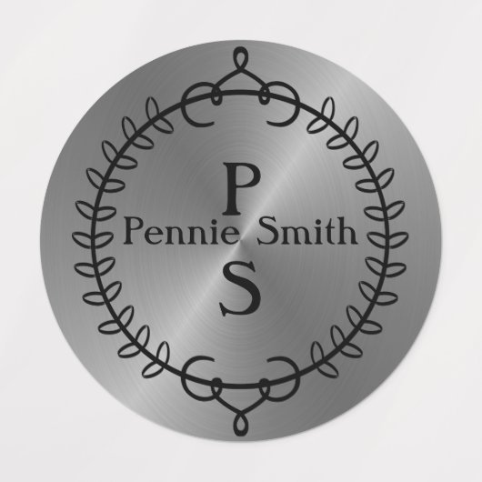 Stick En Argent Personnalisé Sur Les Étiquettes De (Design 1)