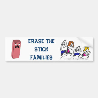 Stick families wissen bumpersticker