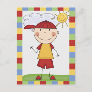 Stick Figure Cartes pour enfants et cadeaux