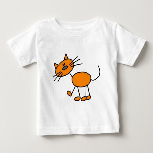 Stick Figure Chat T-shirts et cadeaux (Devant)