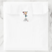 Stick Figure Girl remportant la médaille Stickers (Sac)