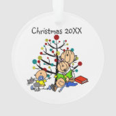 Stick Figure Maman, Enfants, Chat Acrylique Orneme (dos)