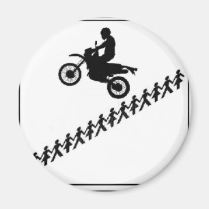 STICK FIGURE MOTOCROSS MAGNEET