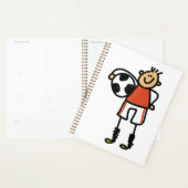Stick Figure Soccer Boy Football Player Planner (Display)
