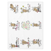 Stick Figurine Noël Reindeer Nappe de vacances (Devant)