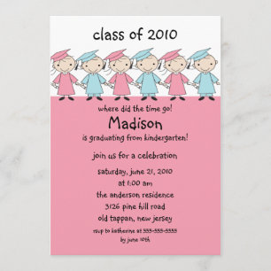 Stick Figuur Afstuderen Uitnodiging meisjes & jong