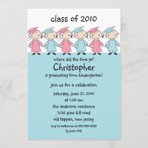 Stick Figuur Afstuderen Uitnodiging meisjes & jong