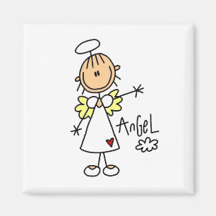 Stick Figuur Angel T-shirts en cadeautjes Magneet