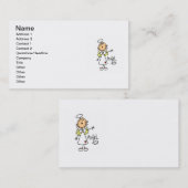 Stick Figuur Angel T-shirts en cadeautjes Visitekaartje (Voorkant / Achterkant)