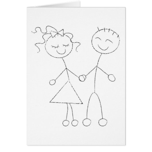 Stick Figuur Boy and Girl (Voorkant)