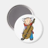 Stick figuur cello magneet (Voorkant / Achterkant)