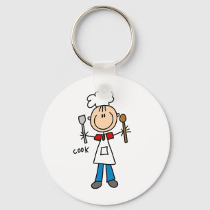 Stick Figuur Cook T-shirts en geschenken Sleutelhanger
