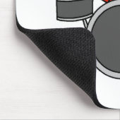 Stick Figuur Drummer Mousepad Muismat (Hoek)
