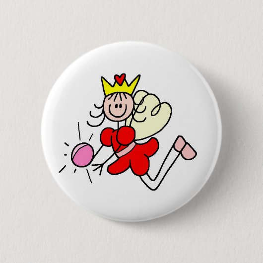 Stick Figuur Fairy Crystal Ball Button (Voorkant)