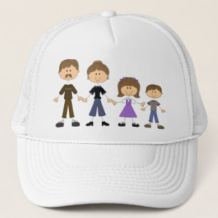 Stick Figuur familie Trucker Pet