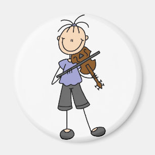 Stick Figuur Fiddle Magnet Magneet