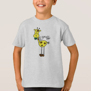 Stick Figuur Giraffe T-shirt